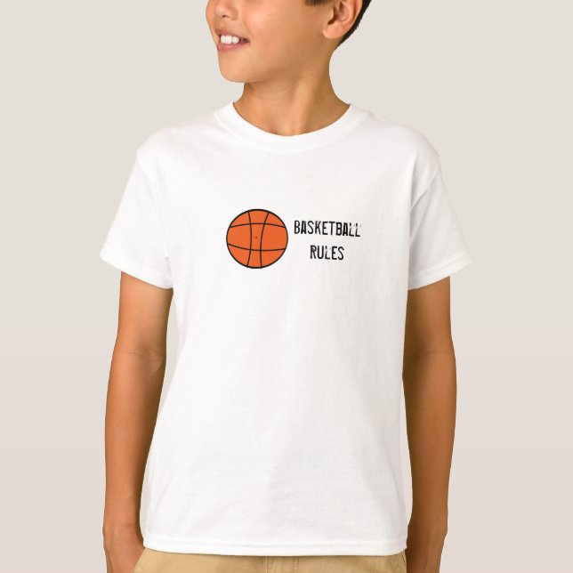 Camiseta baloncesto, Baloncesto, reglas (Anverso)