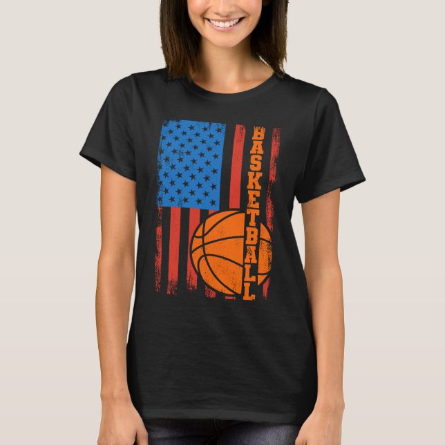 Camiseta Baloncesto Bandera de los Estados Unidos Patriota  (Anverso)