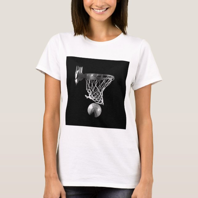 Camiseta Baloncesto blanco y negro (Anverso)
