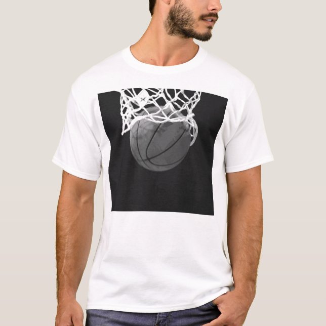 Camiseta Baloncesto blanco y negro (Anverso)