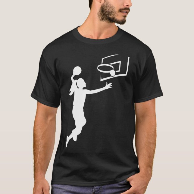 Camiseta Baloncesto Chica de baloncesto (Anverso)