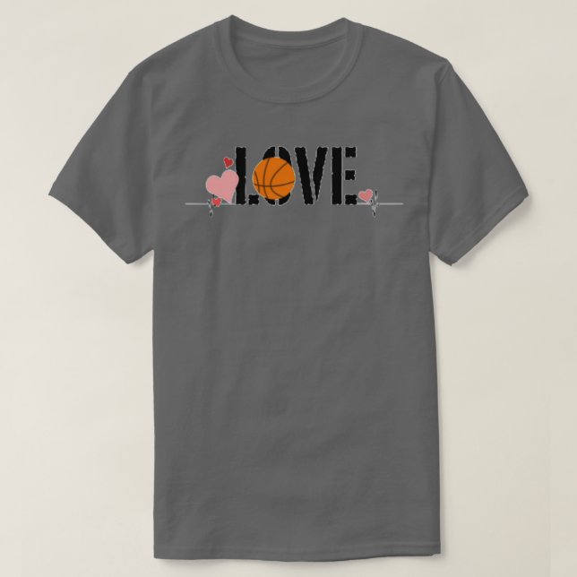 Camiseta baloncesto con amor (Diseño del anverso)