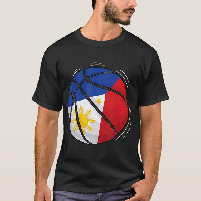 Camiseta Baloncesto Con Bandera De Filipinas (Anverso)
