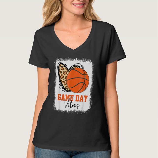 Camiseta Baloncesto con sangre Día Vibes Baloncesto Mamá (Anverso)