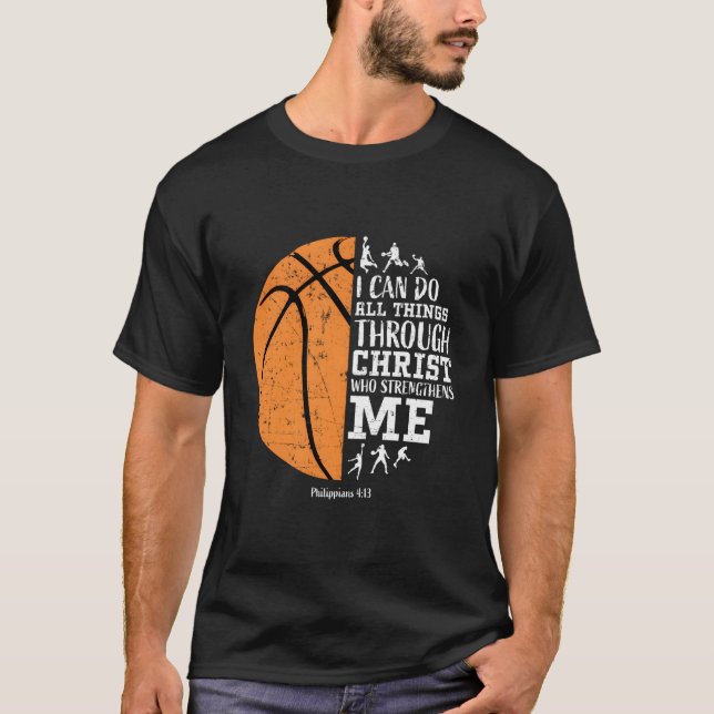 Camiseta Baloncesto Cristiano Religioso (Anverso)