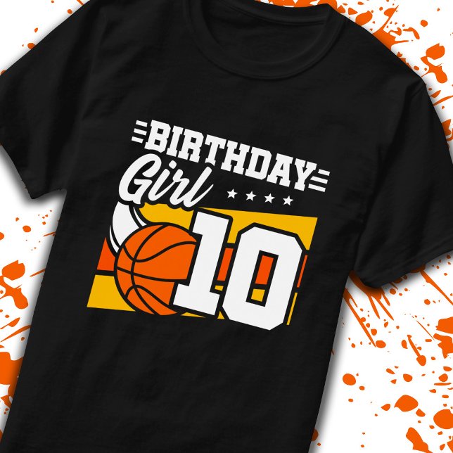 Camiseta Baloncesto Cumpleaños Chica de 10 años 10 cumpleañ (Subido por el creador)