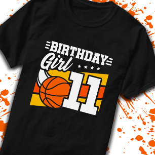 Camiseta Baloncesto Cumpleaños Chica de 11 años 11º cumplea