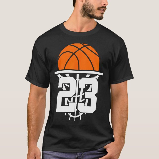 Camiseta Baloncesto De 23 Años 23º Cumpleaños (Anverso)