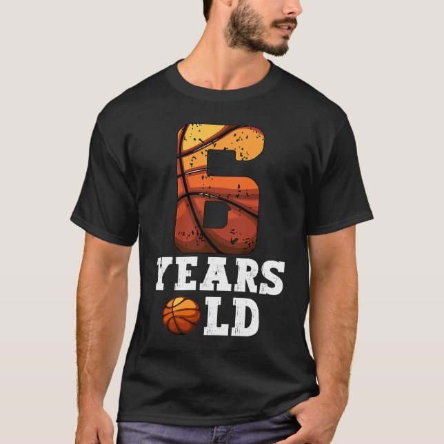 Camiseta Baloncesto de 6 años de futbolín de 6 años (Anverso)