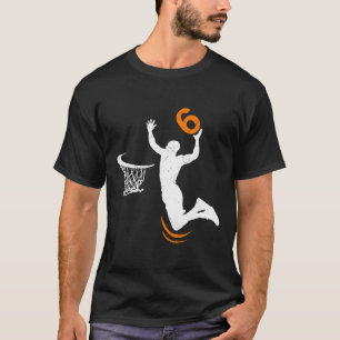Camiseta Baloncesto de 6 años, zorro, niños de fiesta de cu