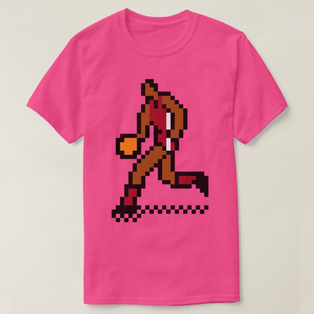 Camiseta Baloncesto de 8 bits Alabama TShirt (Diseño del anverso)