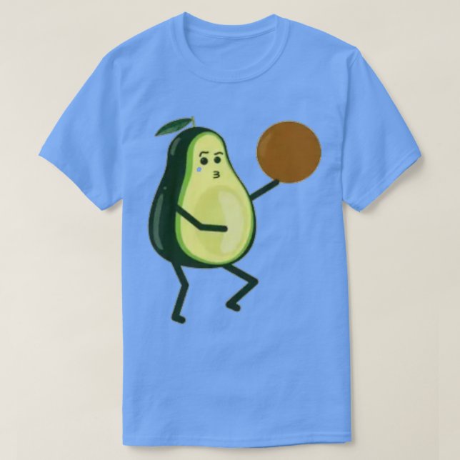 Camiseta baloncesto de aguacate (Diseño del anverso)