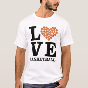Camiseta Baloncesto de amor - Corazón por bolas