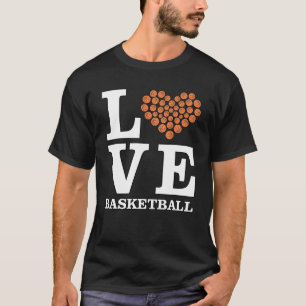 Camiseta Baloncesto de amor - Corazón por bolas