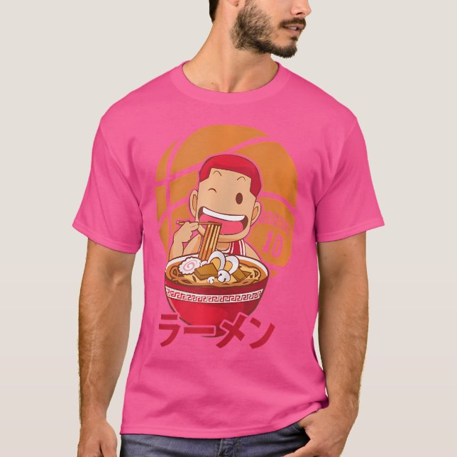 Camiseta Baloncesto de Anime Ramen (Anverso)