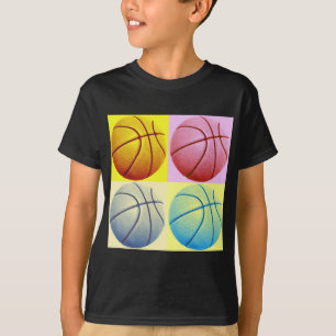 Camiseta Baloncesto de arte pop