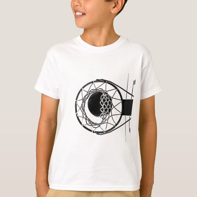 Camiseta Baloncesto de arte pop (Anverso)