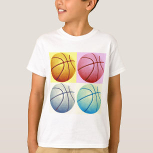 Camiseta Baloncesto de arte pop