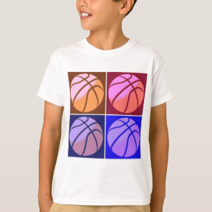 Camiseta Baloncesto de arte pop