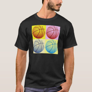 Camiseta Baloncesto de arte pop