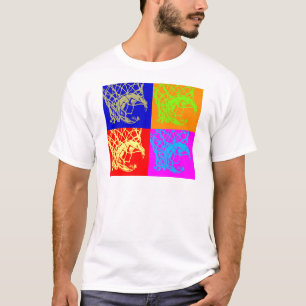 Camiseta Baloncesto de arte pop