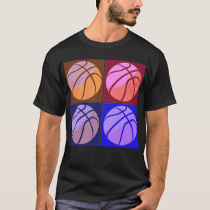 Camiseta Baloncesto de arte pop