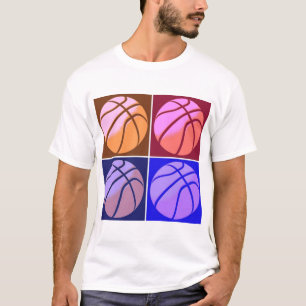 Camiseta Baloncesto de arte pop