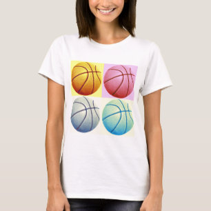 Camiseta Baloncesto de arte pop