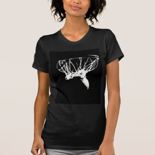 Camiseta Baloncesto de arte pop blanco negro