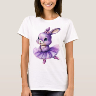Camiseta Baloncesto de baile de conejo lindo