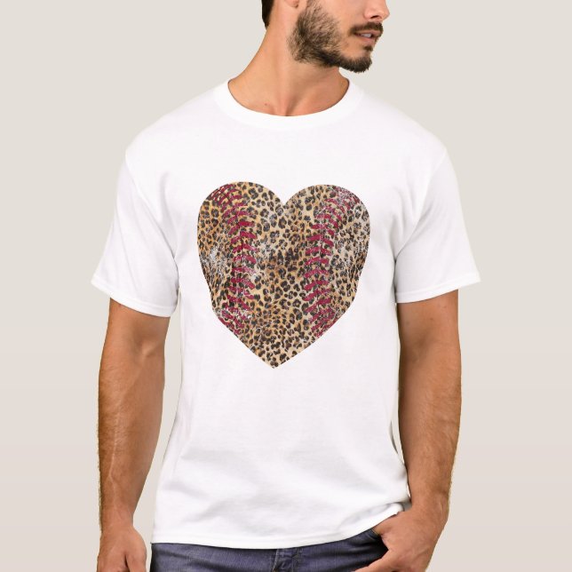 Camiseta Baloncesto de béisbol Heart Softball (Anverso)