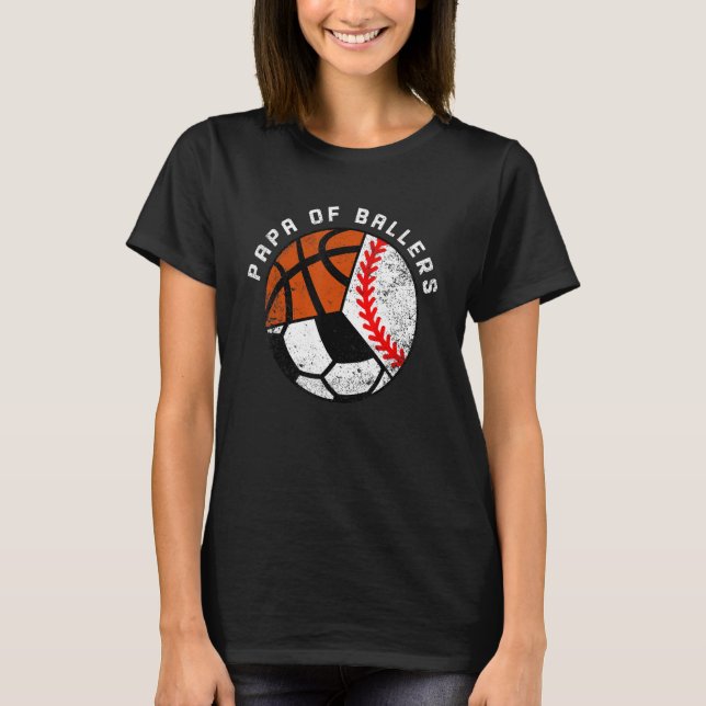 Camiseta Baloncesto De Béisbol Para Hombres (Anverso)