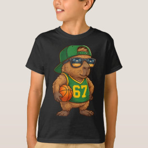 Camiseta Baloncesto de Capybara 67 argot de Gen Alpha Srts 