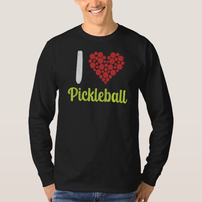 Camiseta Baloncesto de corazón de I Heart Pickleball (Anverso)