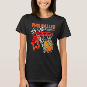Camiseta Baloncesto de cumpleaños 13 años niños de 13 años