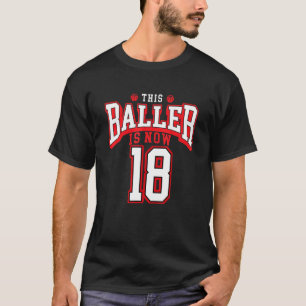 Camiseta Baloncesto de cumpleaños 18 años Jueves 1