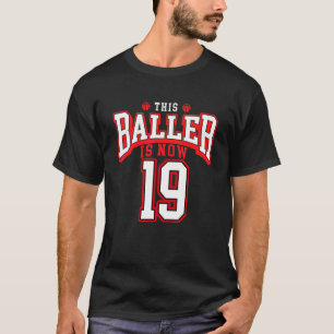 Camiseta Baloncesto de cumpleaños 19 años