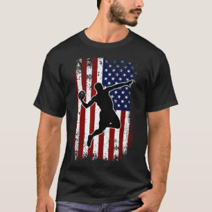 Camiseta Baloncesto de época 4 de julio Bandera Americana B