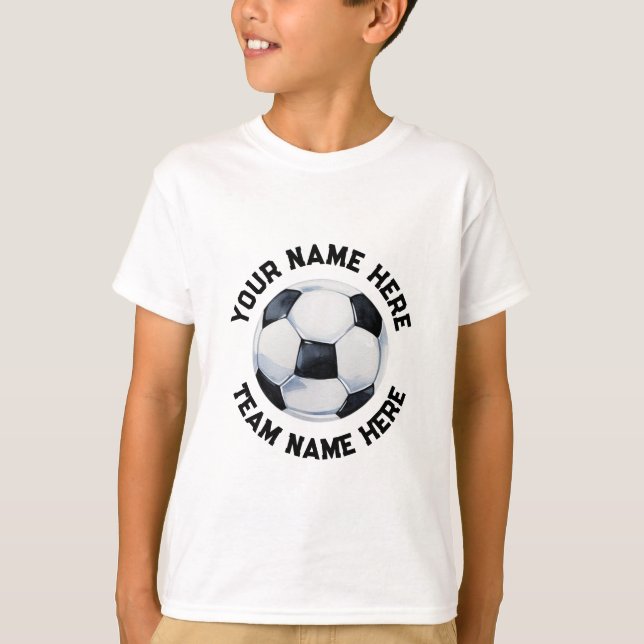 Camiseta Baloncesto de fútbol agregar tu nombre personaliza (Anverso)