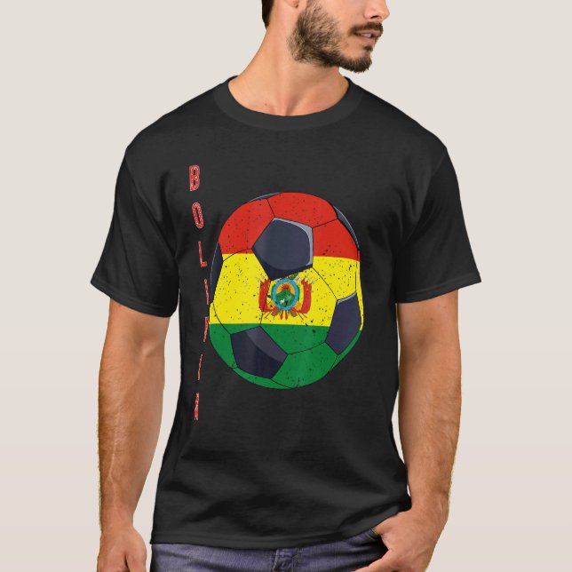 Camiseta Baloncesto de fútbol Bolivia Bandera de Bolivia (Anverso)