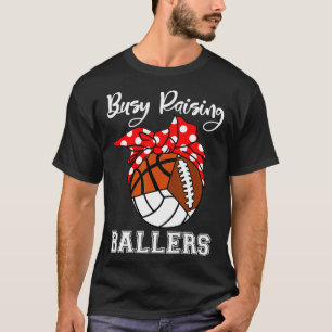 Camiseta Baloncesto de fútbol de voleibol ocupado