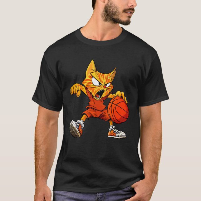 Camiseta Baloncesto de Gato (Anverso)