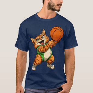 Camiseta Baloncesto de gatos / T-Shirt de un gato de balonc