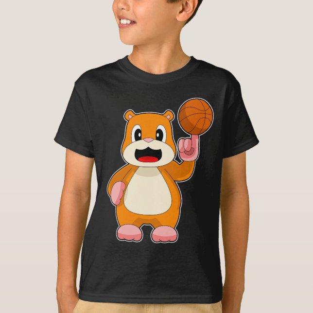 Camiseta Baloncesto de Hamster (Anverso)