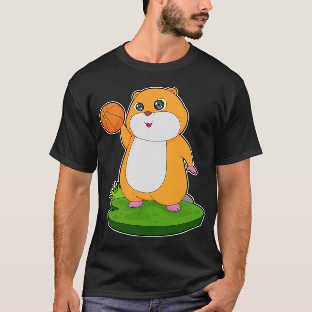 Camiseta Baloncesto de Hamster (Anverso)