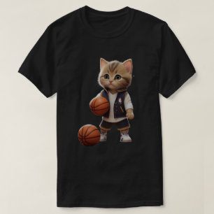 Camiseta baloncesto de juegos de gatos
