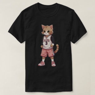 Camiseta baloncesto de juegos de gatos