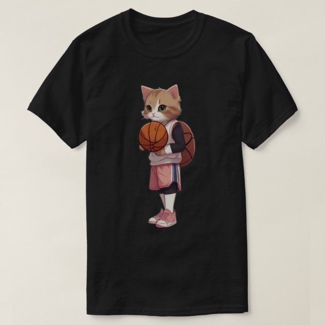 Camiseta baloncesto de juegos de gatos (Diseño del anverso)