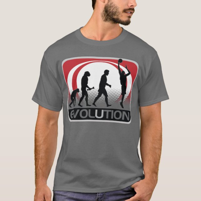 Camiseta Baloncesto de la evolución (Anverso)