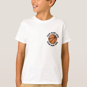 Camiseta Baloncesto de moda Añadir tu nombre personalizado